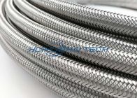 Knitted Wire Steel Braided Hose Sleeve , 304 Stainless Steel Wire Sleeve