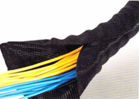 Self Adhesive Velcro Braided Cable Wrap , Velcro Sleeve For Cables And Wires